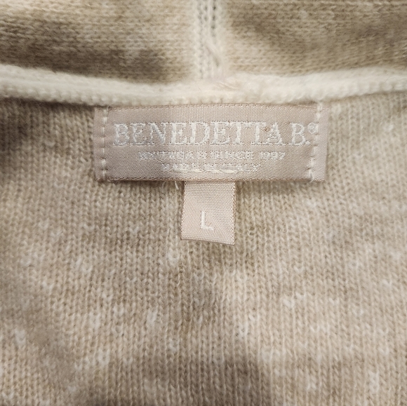 SOLD Benedetta B. Merino Wool Cashmere Blend Open Cardigan – Size Large - Picture 6 of 6